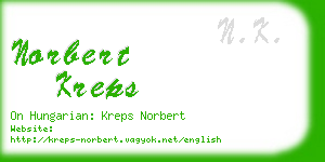 norbert kreps business card